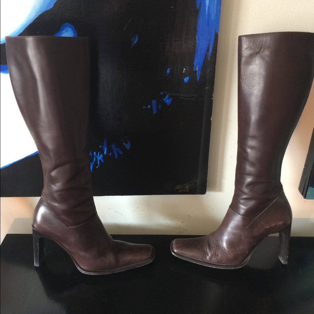 Charles David Chocolate Brown Knee High Boots